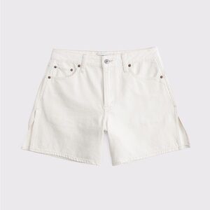 Abercrombie & Fitch White Jean Shorts